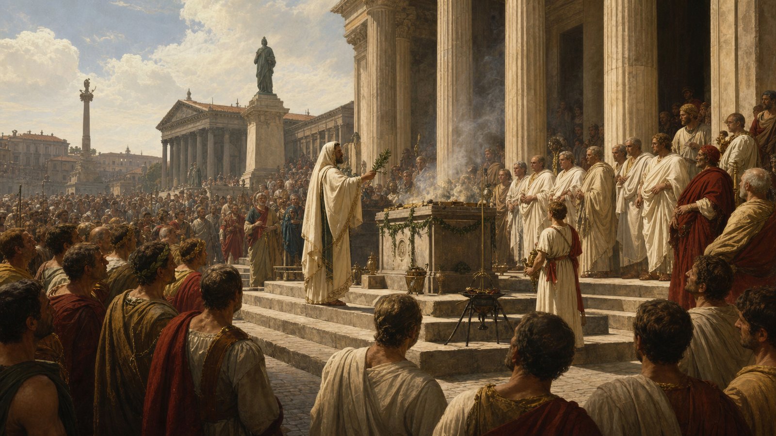 At the altar, the procession’s movement narrowed into a visible moment of offering, prayer, and civic attention.