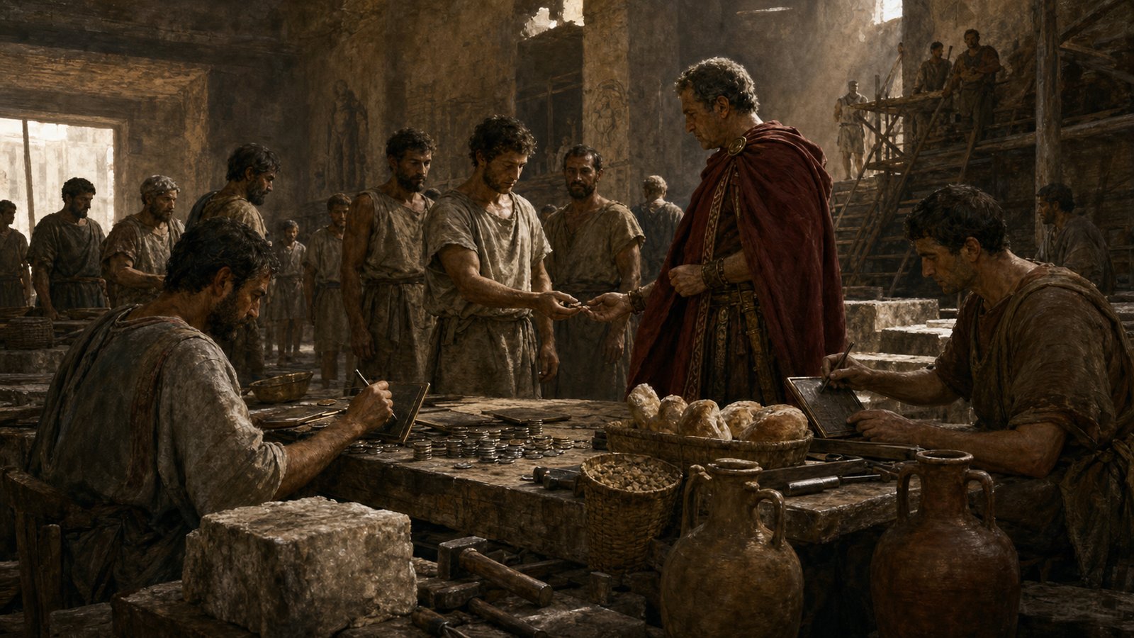 Prices, wages, soldiers, merchants, and punishments met at the same table when the state tried to command ordinary exchange.