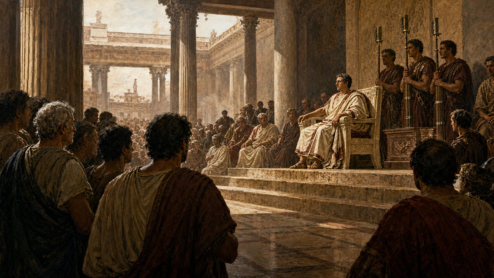 The fasces were not decoration; rods, axes, attendants, and distance taught citizens how power should be approached.