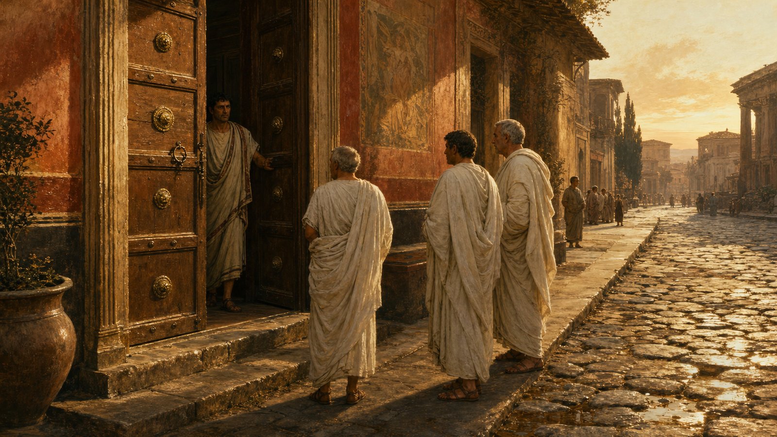 The atrium was not simply an interior room; for visitors, it was the first public argument a household made about itself.