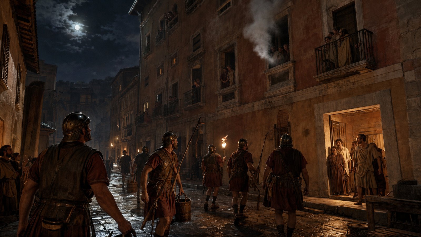 Rome’s night watch had to treat fire as an urban problem, not merely a household accident.
