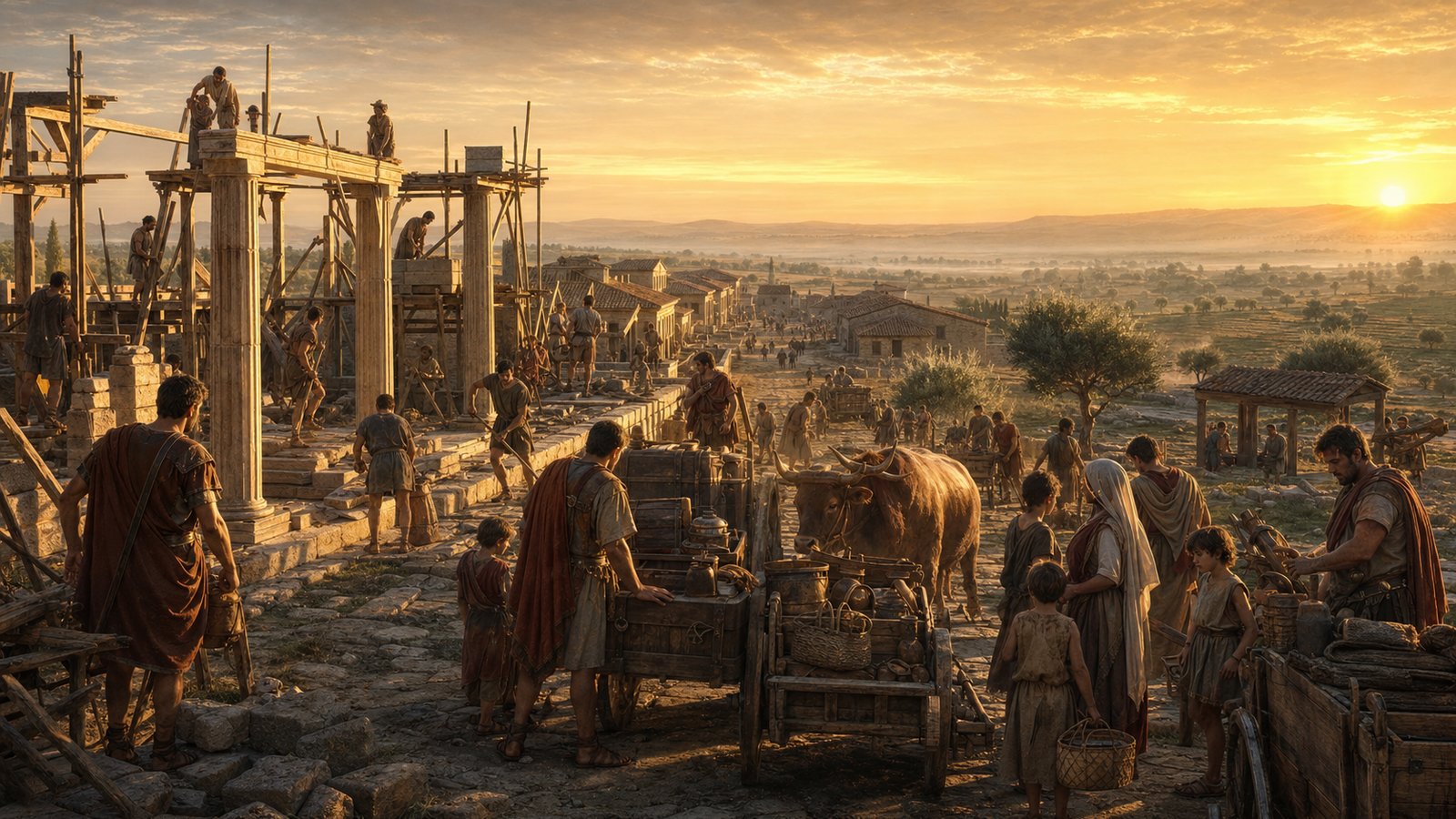 A veteran colony made Roman power durable by filling new streets with land, families, habits, and memory.