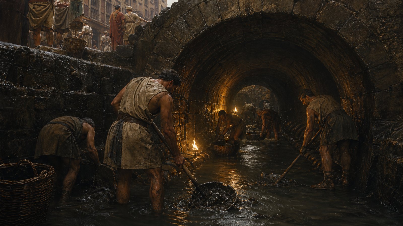 The Cloaca Maxima made urban life less fragile by carrying water, waste, and storm runoff away from crowded civic space.