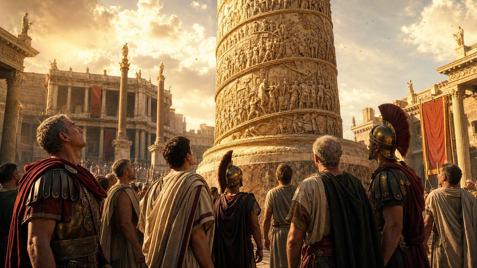 Carving the war into stone made imperial victory feel ordered, witnessed, and permanent.