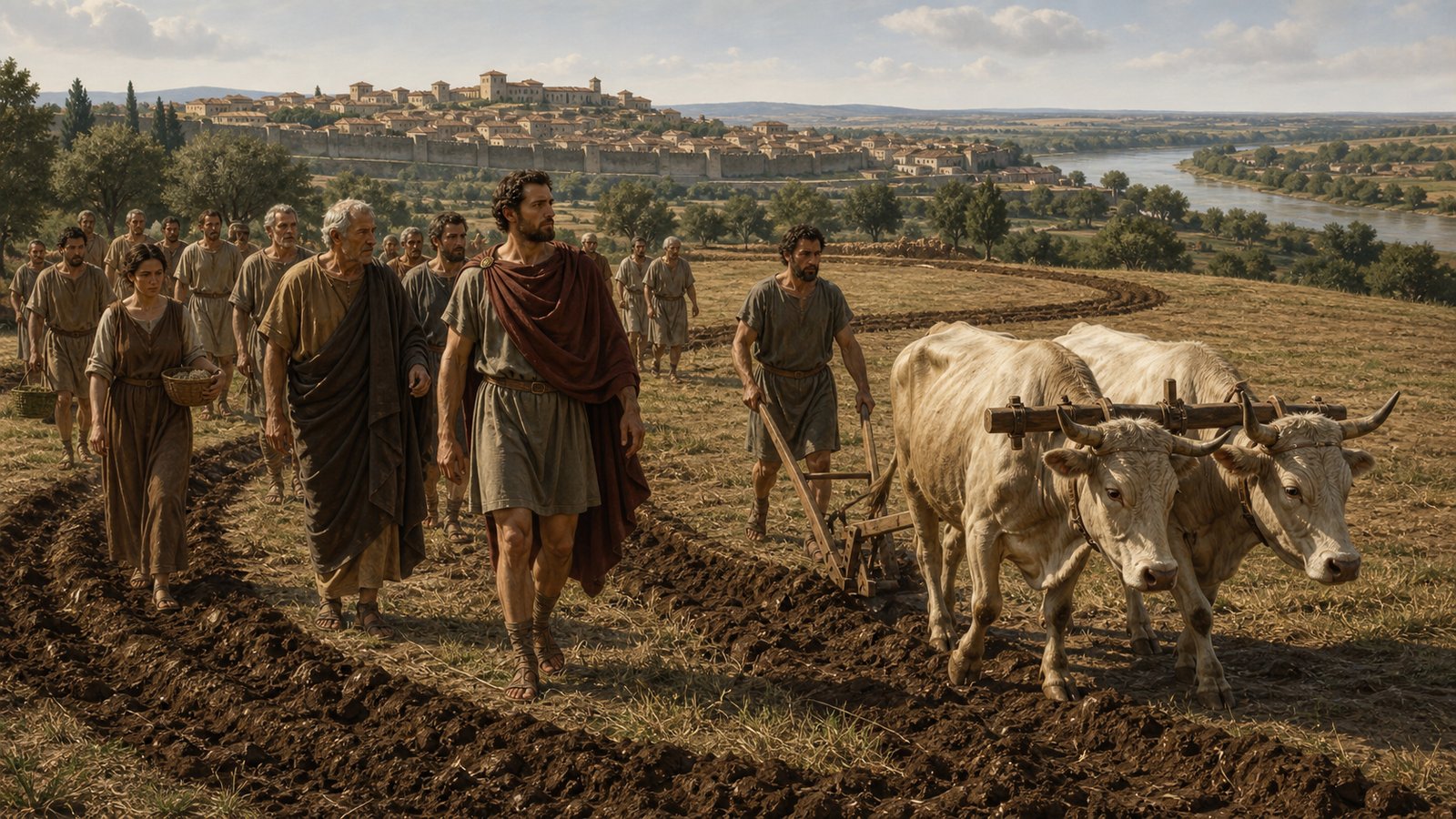 After Horatius swam the Tiber, a plow traced the one-day circuit of land granted as Rome’s material reward.