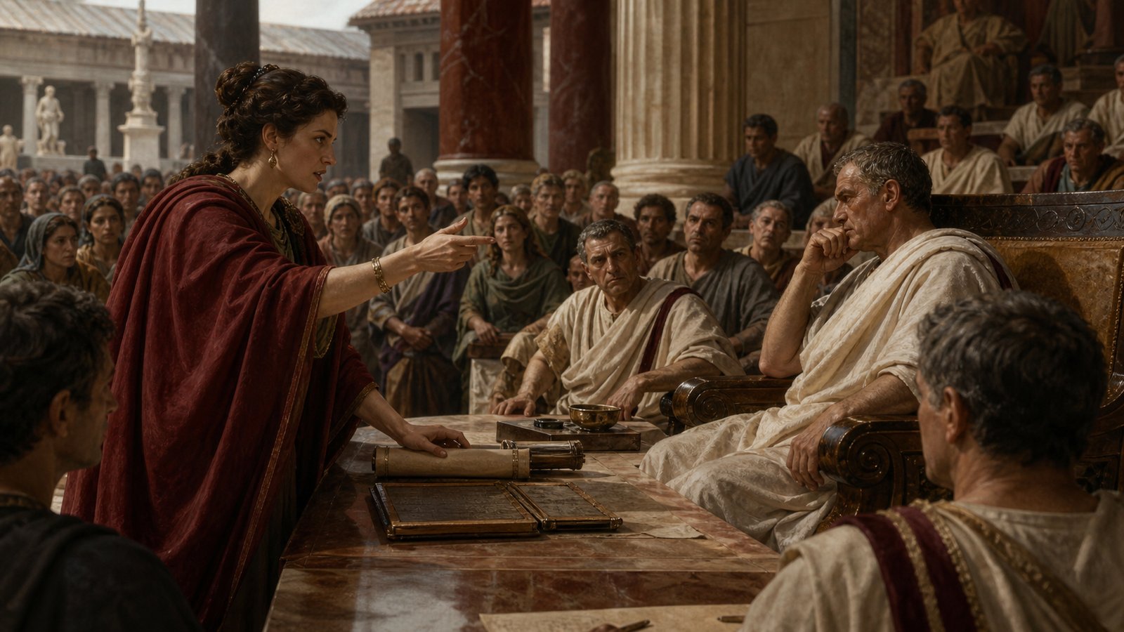 Afrania’s appearances mattered because a praetor’s tribunal was both a working court and a public stage.