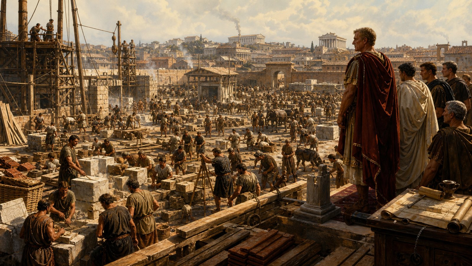 More than five hundred enslaved architects and builders gave Crassus a concentrated reserve of skill for assessing and rebuilding damaged property.
