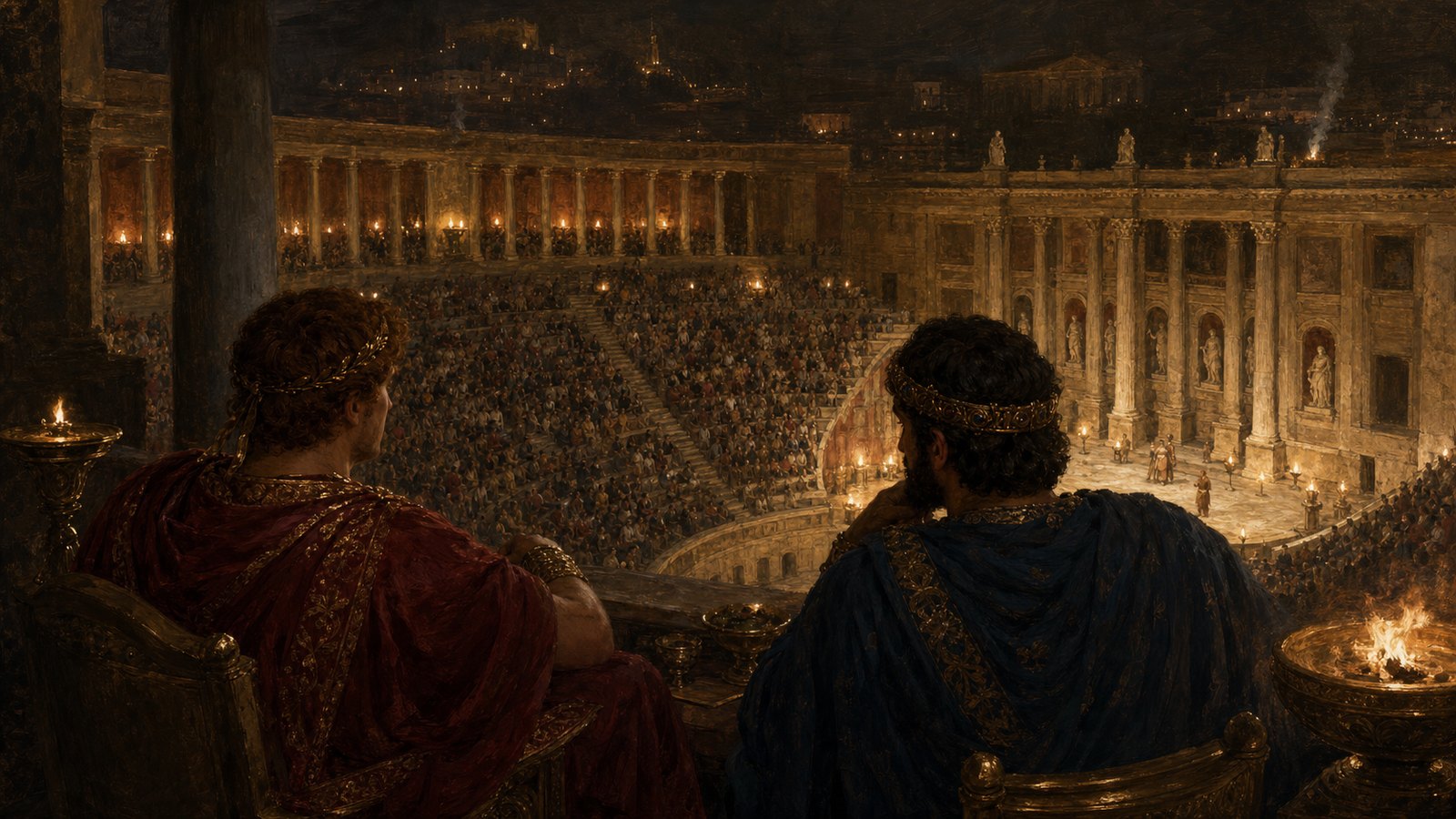 At the theatre, repeated obeisance gave way to an honoured seat beside the emperor.