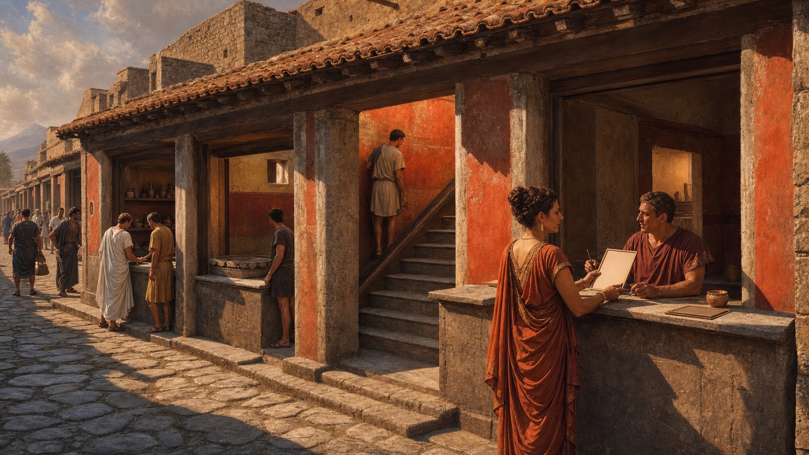 Shops, stairs and rooms gave one Pompeian property several different ways to earn rent.
