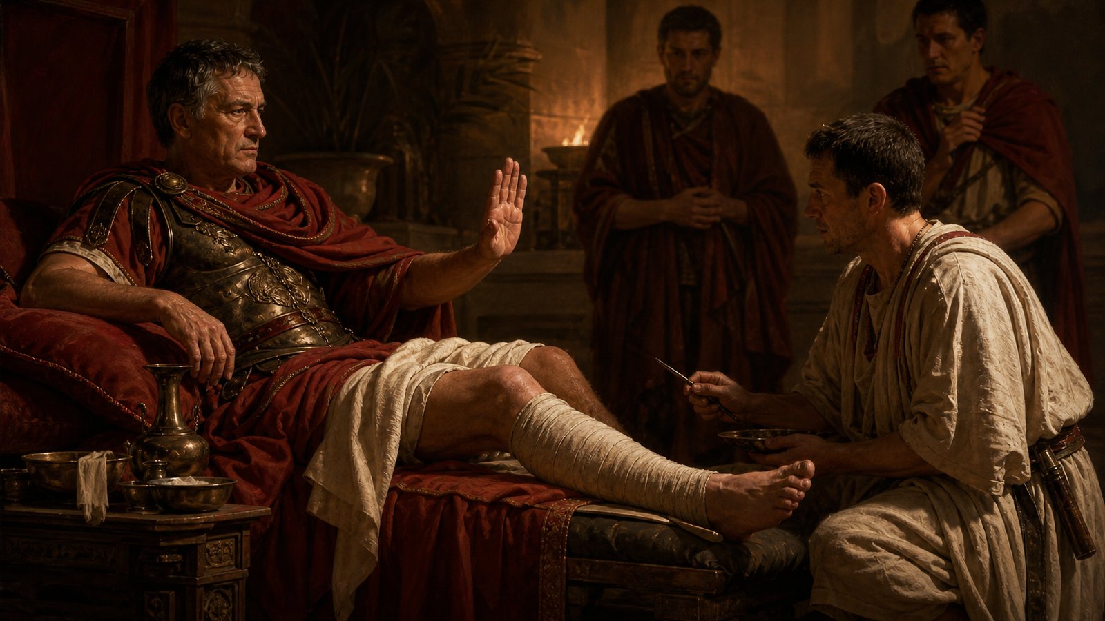 After experiencing the operation once, Marius stopped the physician before the second leg.