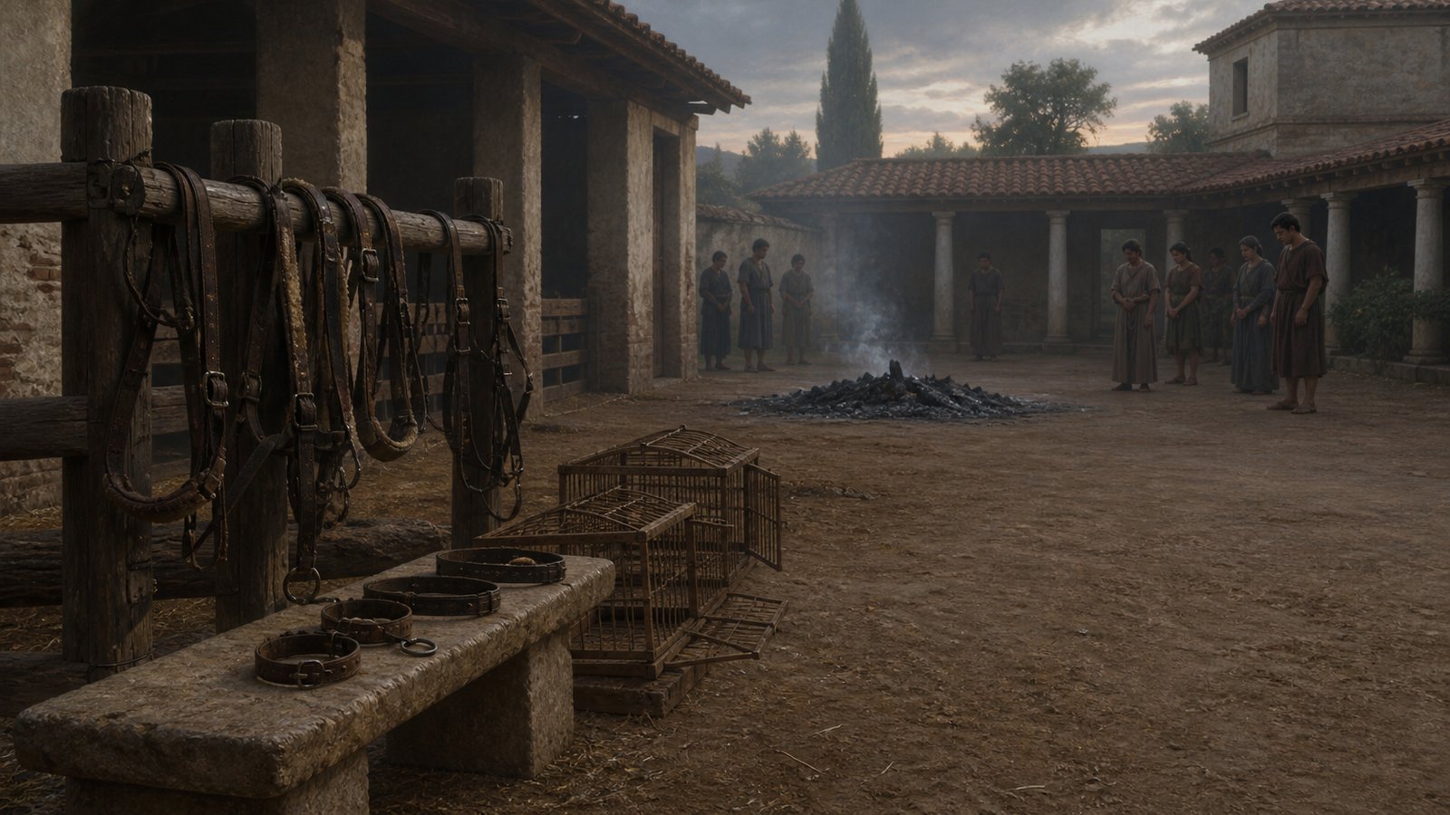 Pliny lists harnessed and unbroken ponies, large and small dogs, nightingales, parrots and blackbirds among the animals killed at the boy’s pyre.