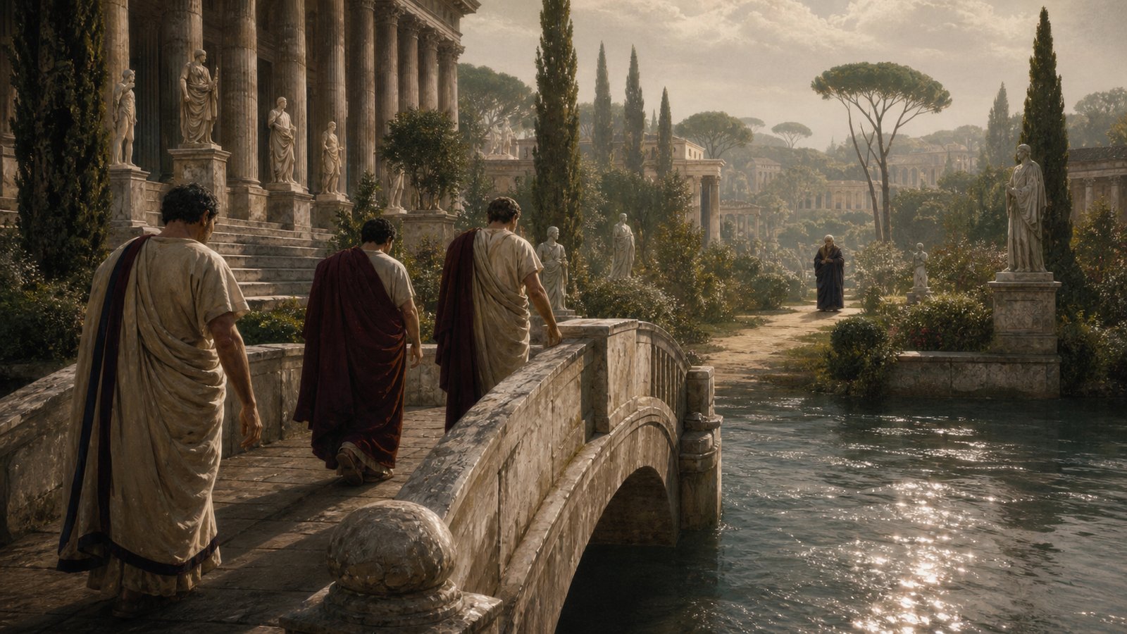 Regulus stayed in immense gardens across the Tiber, where callers crossed the river during an unhealthy season despite Pliny’s claim that they hated him.