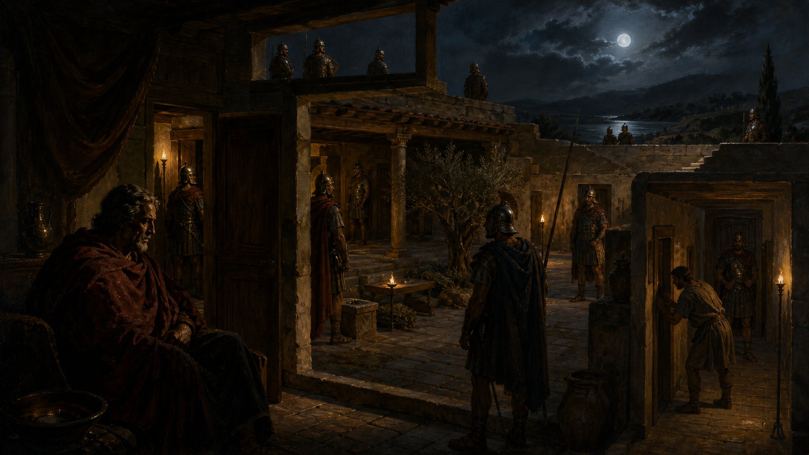 A house designed with several ways out became a map of Hannibal’s long exile—each door useful only while his host still allowed it to open.