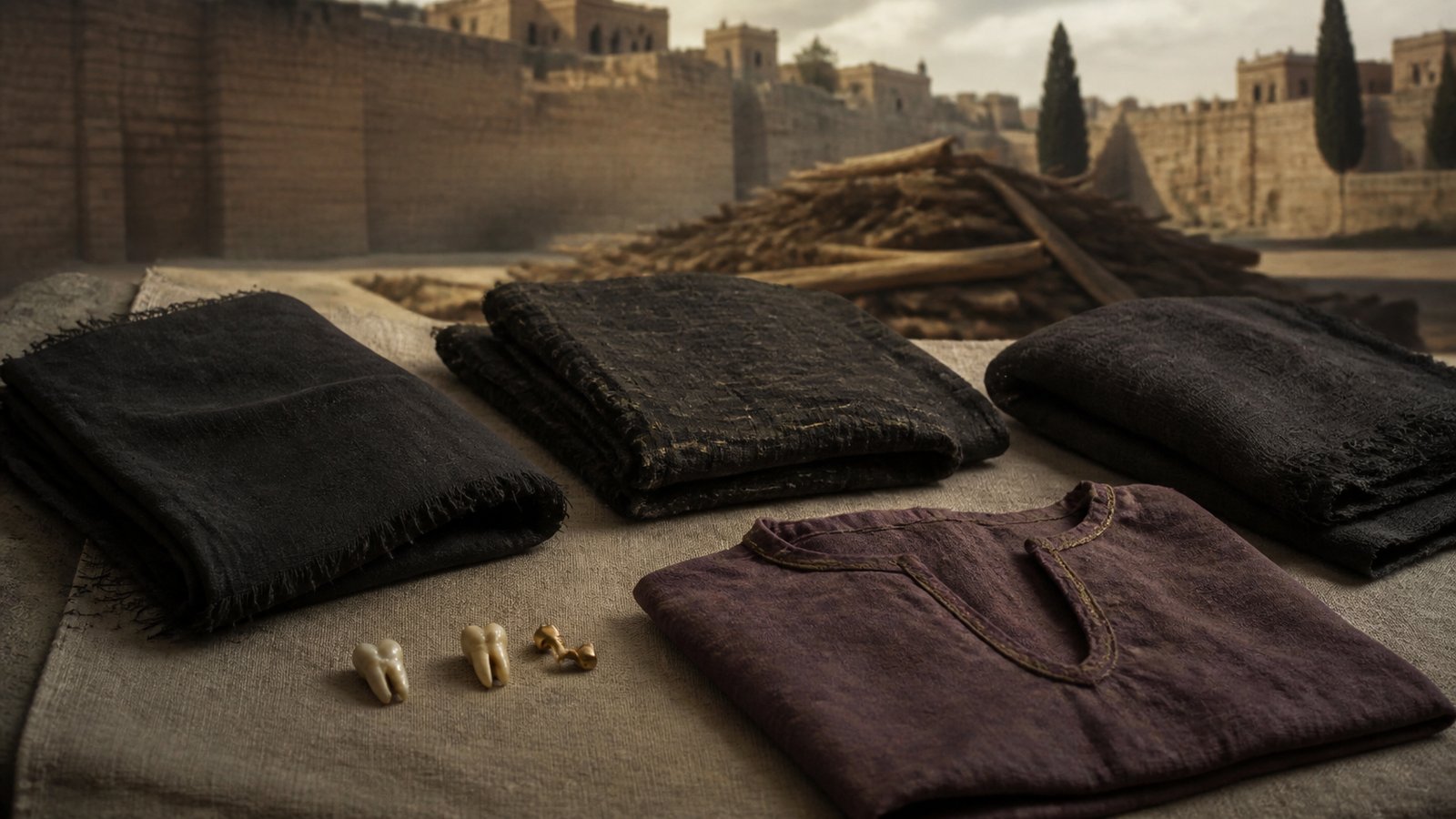 The rules restricted funerary gold but allowed gold already fastening a dead person’s teeth, separating removable display from material fixed to the body.