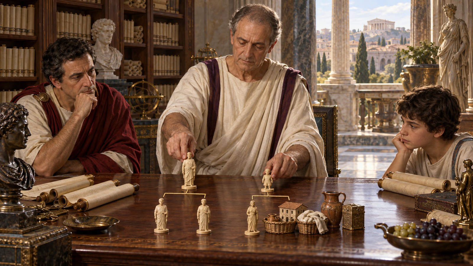 Apollinaris corrected the assumption that every grandson called Marcus belonged on one straight line from the elder son.