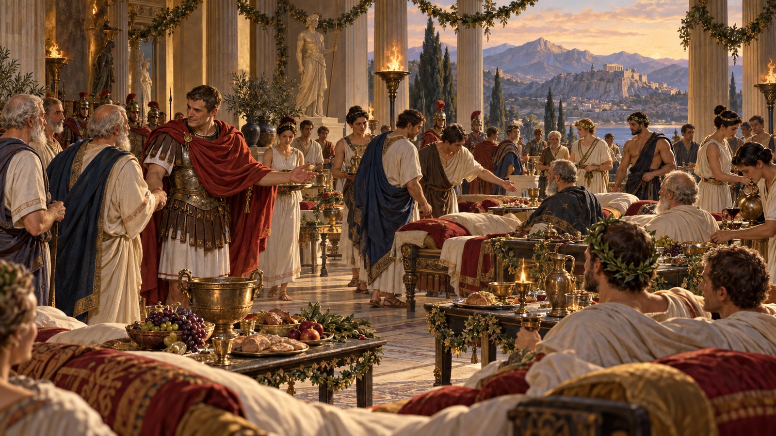 Aemilius treated greeting, seating, precedence, and personal attention as parts of one designed experience.