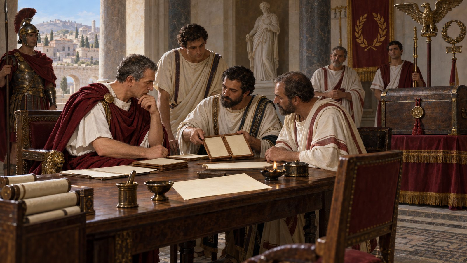 Trajan authorized the review at his express wish while ordering that this inspection should not prejudice the colony’s privileges.