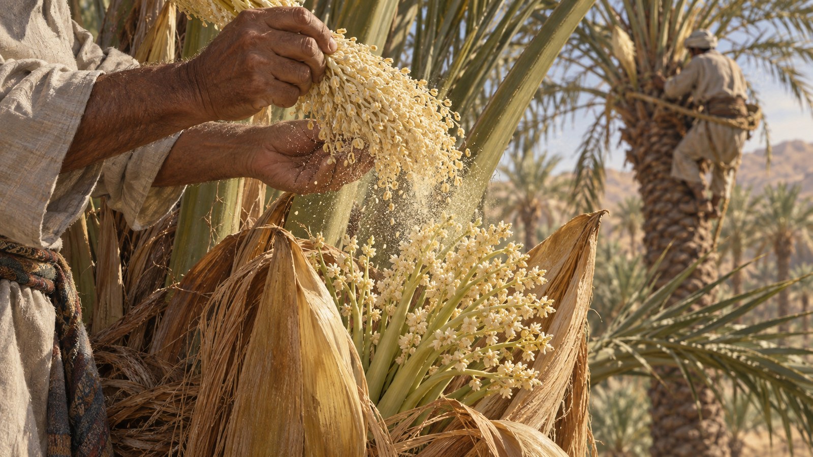 Growers could collect male blossoms, down or dust and apply them to female trees whose fruiting depended on proximity to a male.