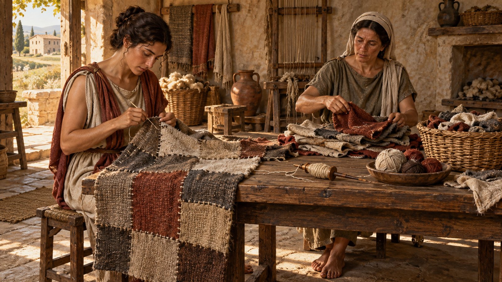 Cato adjusted grain, bread and wine issues to season, work and position within the household.