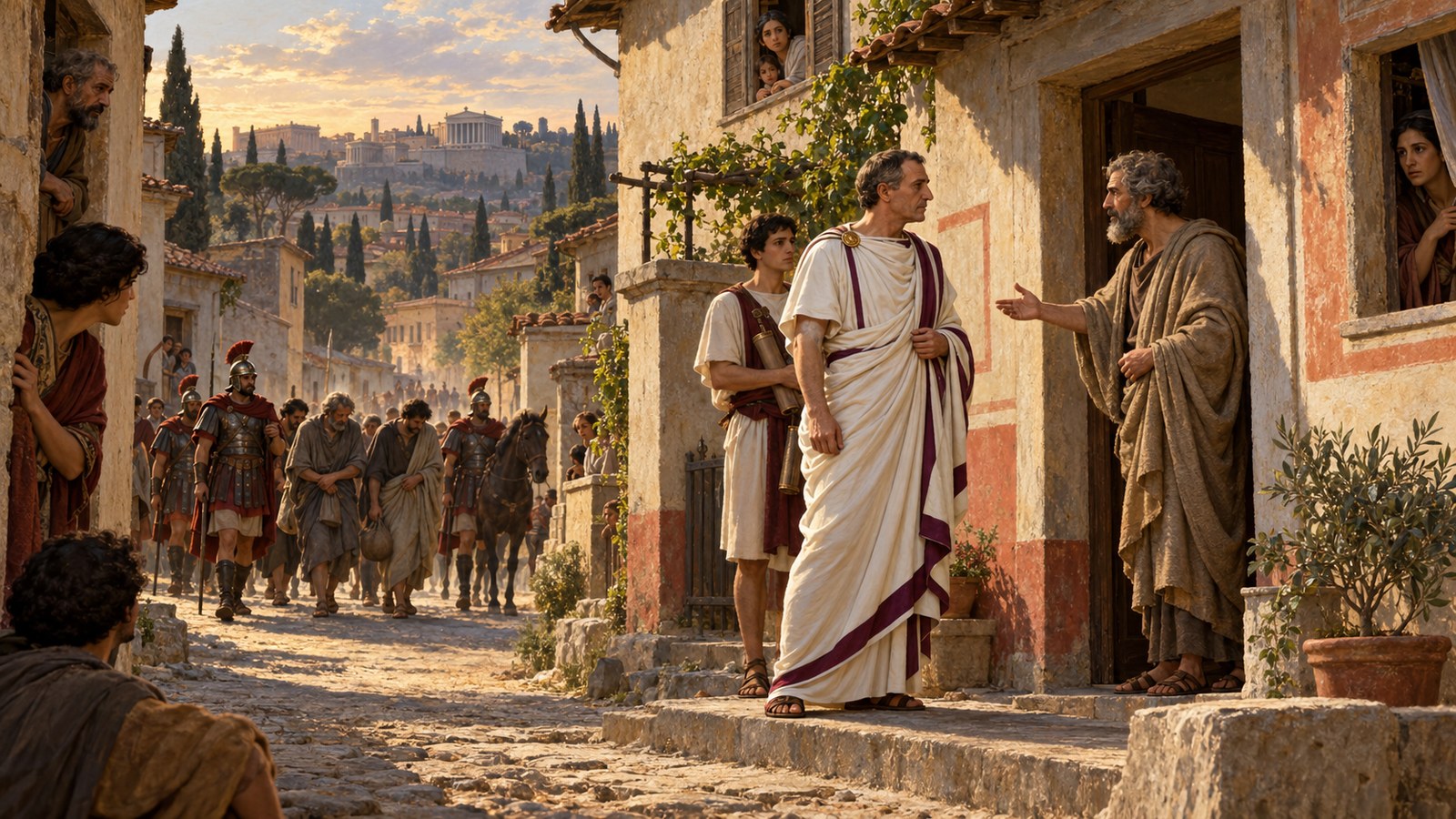 A visit to an expelled philosopher became more conspicuous because Pliny held the praetorship when he made it.