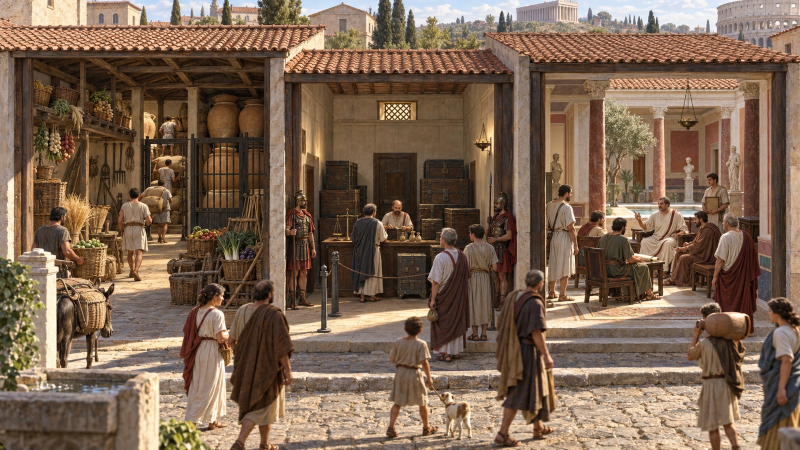 Vitruvius divided the house first by access: common rooms accepted uninvited traffic, while intimate rooms required invitation.
