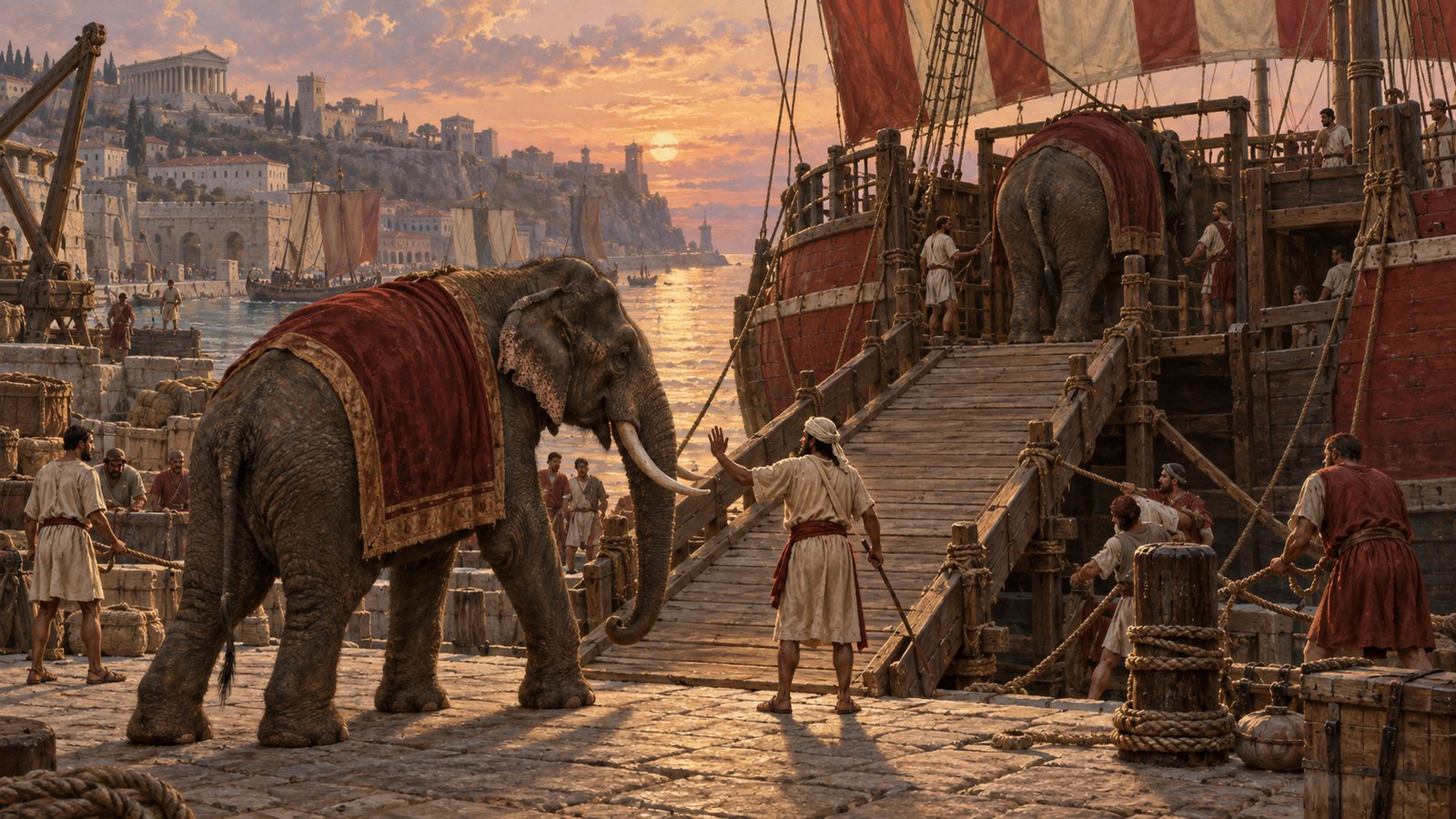 Mucianus said the animals changed their orientation when the visible length between vessel and shore frightened them.