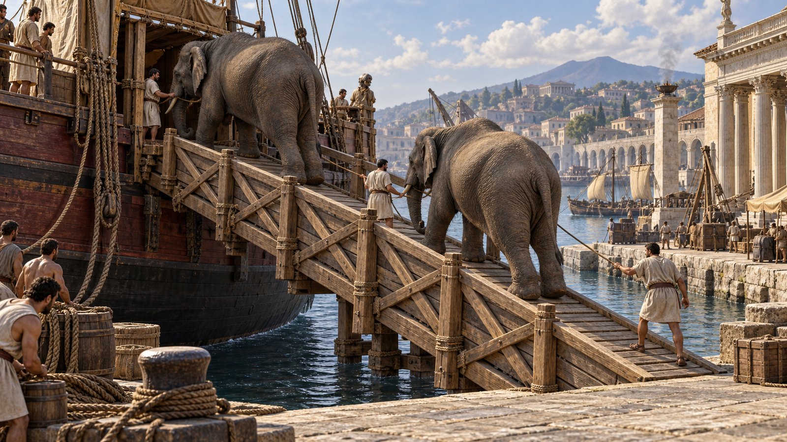 In another report preserved by Pliny, a mahout’s sworn promise of return made overseas embarkation possible.