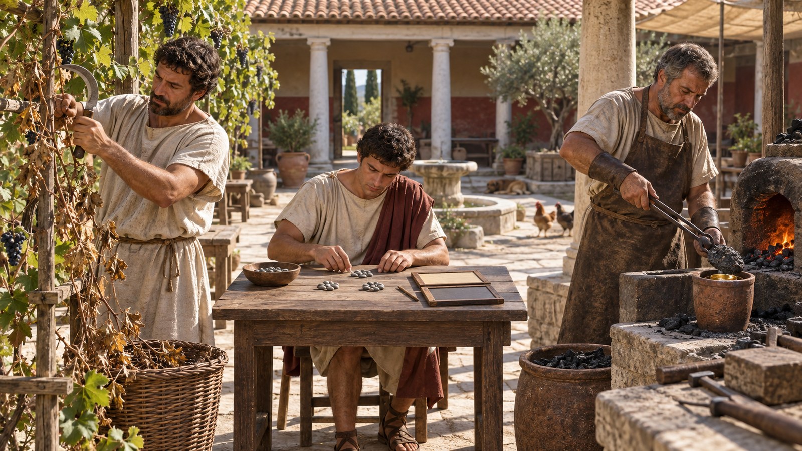 He linked refining to pruning vines and settling accounts: each operation cut away what was unnecessary so the useful remainder could be seen.