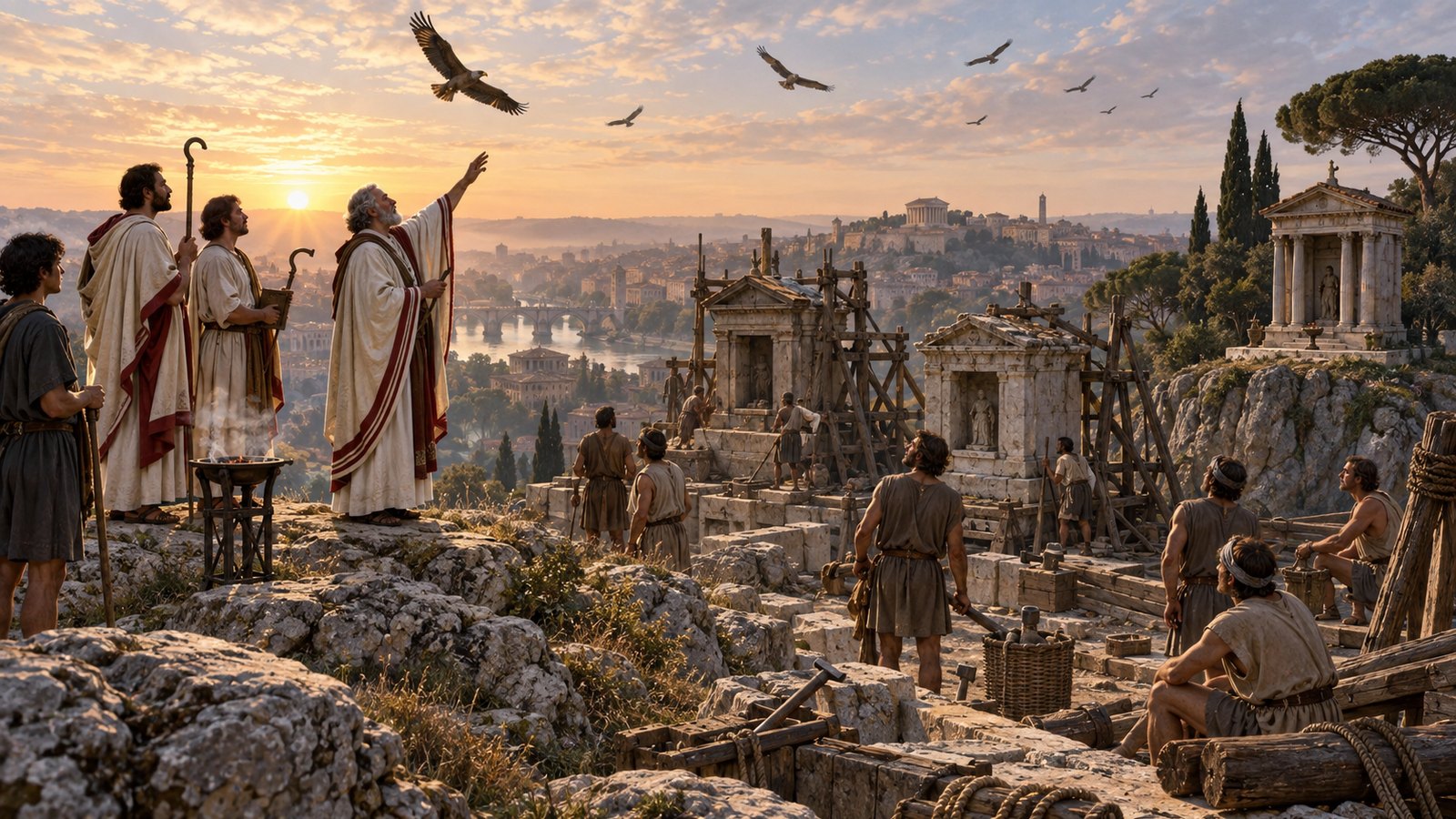 Livy made the small unmoved shrine a constraint inside Rome’s largest royal building claim.