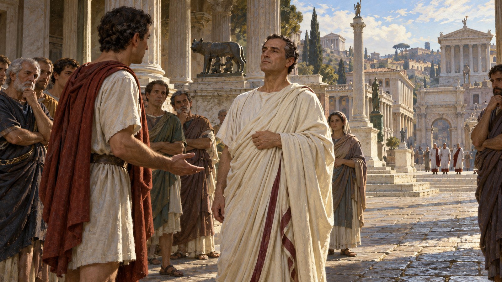 Labeo told the messenger that tribunes could arrest him in person but could not lawfully summon him from elsewhere.