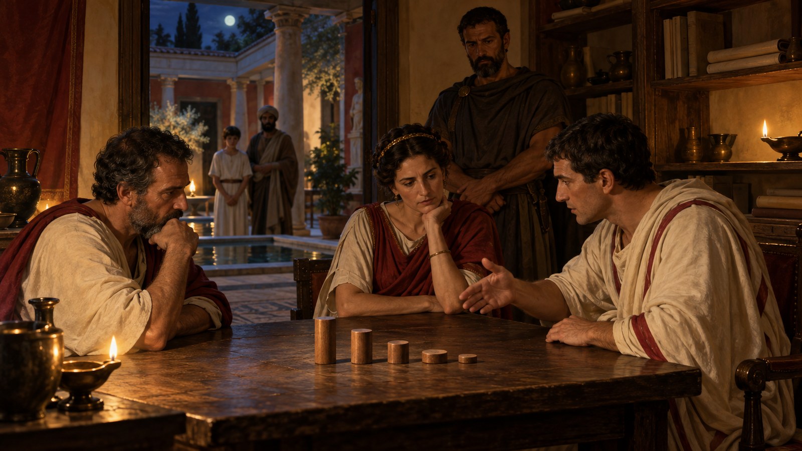 Cato treated client loyalty as strong enough to override kin in testimony; Sabinus placed guests above clients but still ranked both before relatives.