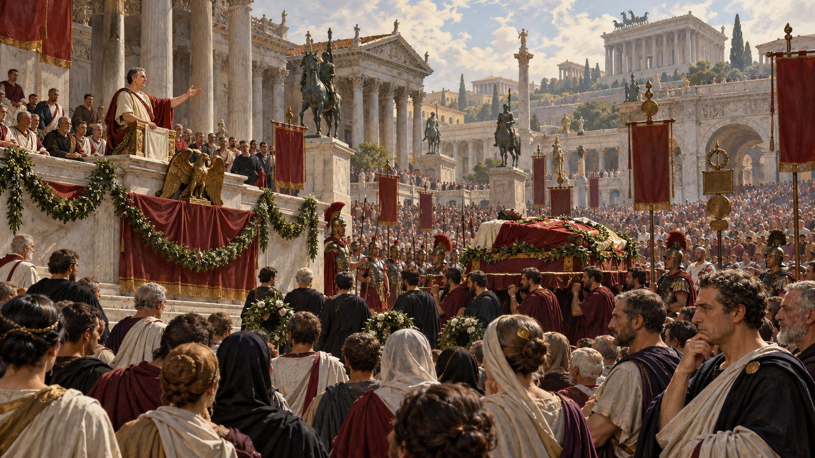 Tacitus delivered the public funeral speech that seemed to secure Verginius’s place in Roman memory.